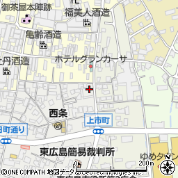 広島県東広島市西条朝日町4-12周辺の地図