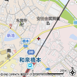 大阪府貝塚市橋本29-1周辺の地図