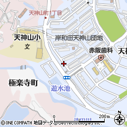 岸和田天神山団地駐車場【3号棟付近】(0120)周辺の地図