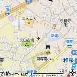 大阪府貝塚市地藏堂194-14周辺の地図