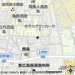 広島県東広島市西条朝日町4-8周辺の地図