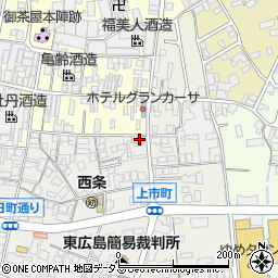 広島県東広島市西条朝日町4-9周辺の地図