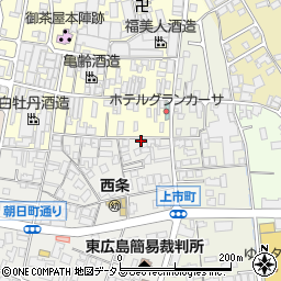 広島県東広島市西条朝日町4-5周辺の地図