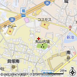大阪府貝塚市地藏堂180周辺の地図