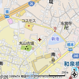 大阪府貝塚市地藏堂194-12周辺の地図