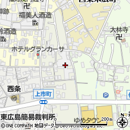 広島県東広島市西条上市町2周辺の地図