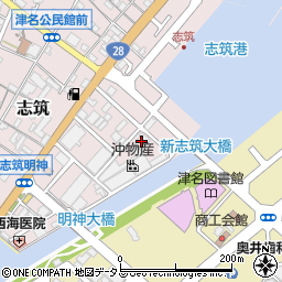 沖物産株式会社　本社周辺の地図
