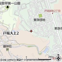戸坂新町第二公園周辺の地図