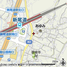 尾道亀川郵便局周辺の地図