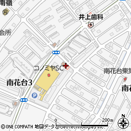 河内長野南花台郵便局周辺の地図