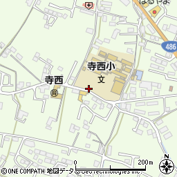 寺西小学校周辺の地図