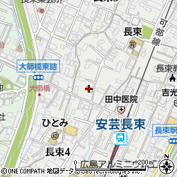 ローソン広島長束五丁目店周辺の地図