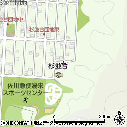 広島県広島市佐伯区杉並台55-13周辺の地図
