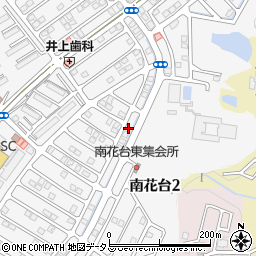 大阪府河内長野市南花台2丁目10周辺の地図