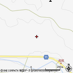 山口県萩市吉部下（吉部長尾）周辺の地図