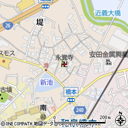永覚寺周辺の地図