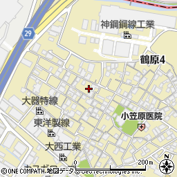 大阪府泉佐野市鶴原3丁目1周辺の地図