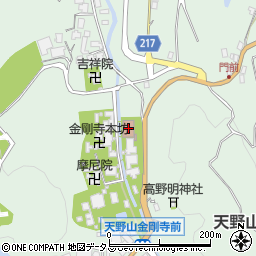 天野山会館周辺の地図