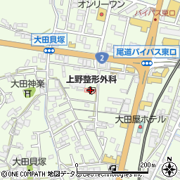 上野会上野整形外科周辺の地図