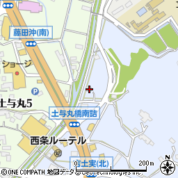 広島県東広島市西条町土与丸1558周辺の地図