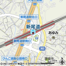 新尾道駅ええもんや周辺の地図