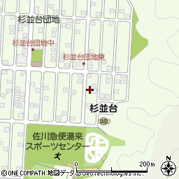 広島県広島市佐伯区杉並台54-4周辺の地図