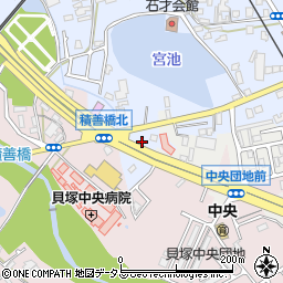 大阪府貝塚市石才1037-1周辺の地図