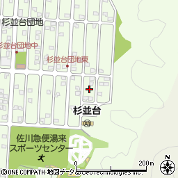 広島県広島市佐伯区杉並台56周辺の地図