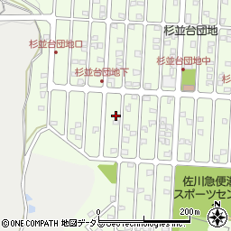 広島県広島市佐伯区杉並台5-13周辺の地図