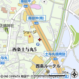 吉野家東広島西条店周辺の地図