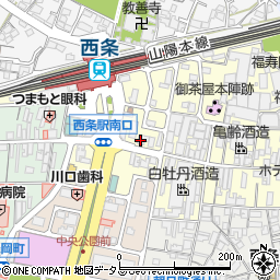 日本経済新聞西条販売所周辺の地図