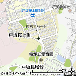 戸坂桜ヶ丘第十六アパート周辺の地図