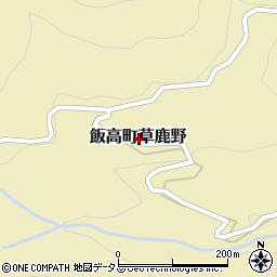 三重県松阪市飯高町草鹿野周辺の地図