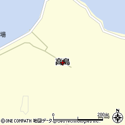 岡山県笠岡市高島周辺の地図