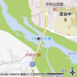 内城田大橋周辺の地図