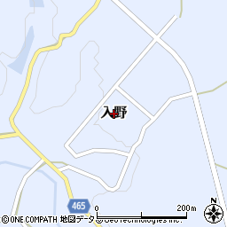 兵庫県淡路市入野周辺の地図