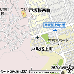 戸坂桜ヶ丘第五アパート周辺の地図