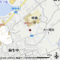 貝塚麻生中郵便局 ＡＴＭ周辺の地図