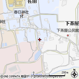 奈良県御所市佐田周辺の地図