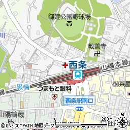 広島県東広島市西条町西条478周辺の地図