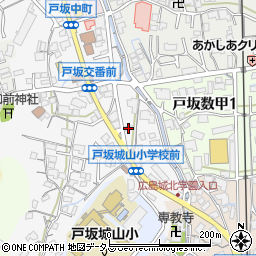 中国新聞販売所東区戸坂販売所周辺の地図