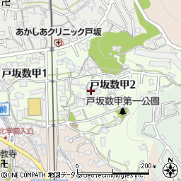 広島県広島市東区戸坂数甲周辺の地図