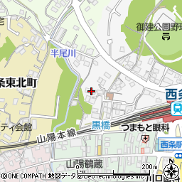 広島県東広島市西条町西条452周辺の地図