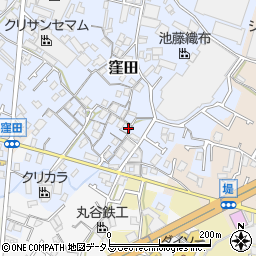 大阪府貝塚市窪田43周辺の地図