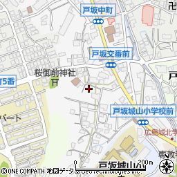 広島県広島市東区戸坂出江周辺の地図