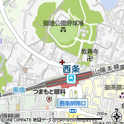 広島県東広島市西条町西条479周辺の地図