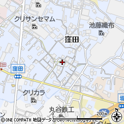 大阪府貝塚市窪田46周辺の地図