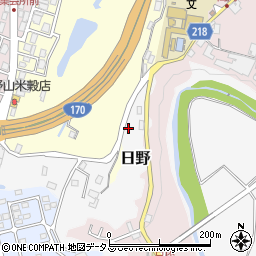 大阪府河内長野市日野7周辺の地図