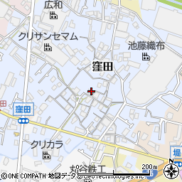 大阪府貝塚市窪田264周辺の地図