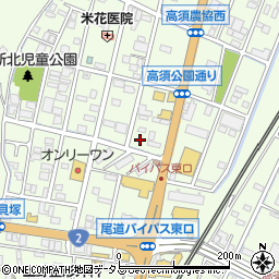 有限会社上野塗料店周辺の地図